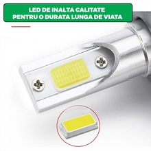Set 2 Becuri LED Auto, Luminozitate Mare, 36W, 3800LM, 6000k, H1/H4/H7