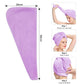 Prosop Pentru Par, Tip Turban, Din Microfibra, Cu Nasturel De Fixare, Diverse Culori