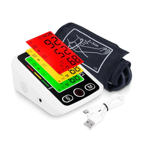 Tensiometru Electronic Pentru Brat, Masurare Rapida, Functionare Cu Baterii, Display LCD, Alb/Negru