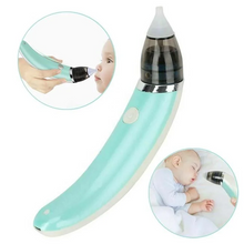 Aspirator Nazal Electric, Pentru Copii, Cu 2 Capete De Silicon, 5 Trepte De Putere Si Cablu USB, Verde