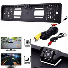 Suport Numar Auto Cu Camera Marsarier, Unghi Filmare 170°, Negru
