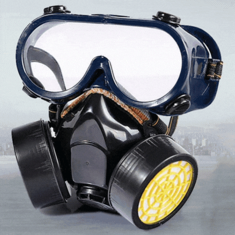 Masca De Protectie, Anti Praf Si Vapori, Anti-Poluare, Cu 2 Filtre De Carbon Activ