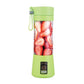 Mini Blender Electric Portabil Cu 6 Lame, Incarcare Prin USB, Capacitate 380ml, Verde